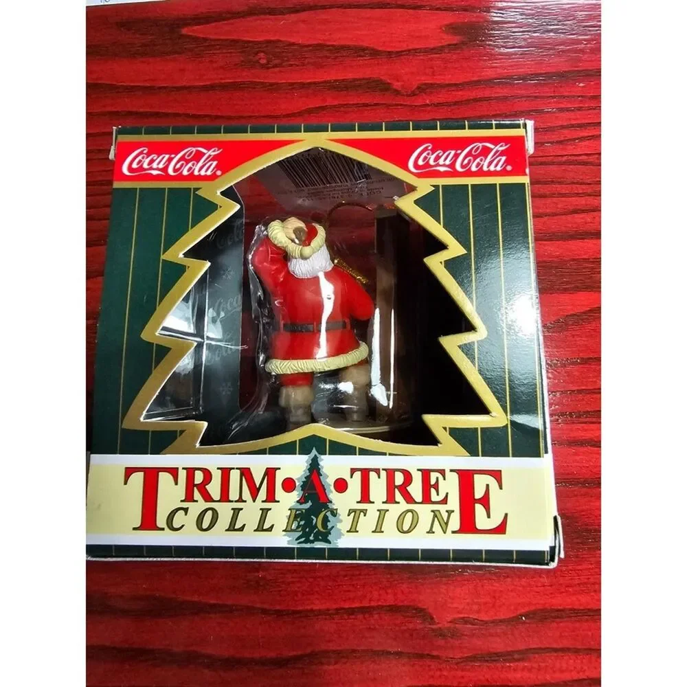 Coca Cola Trim A Tree Ornament 1999 Santa With Clock NIB